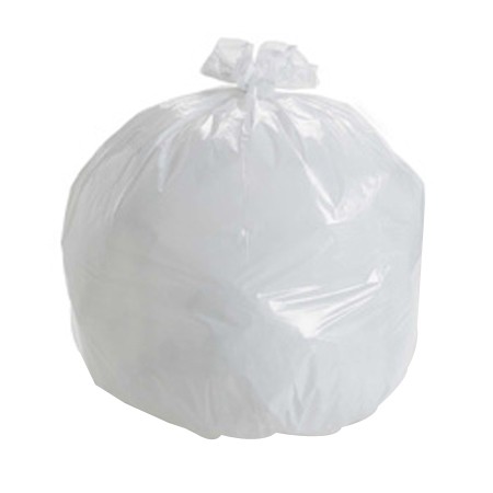 13 Gallon White Plastic Kitchen Bag - 360 per case - 12 packs of 30 ...